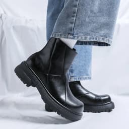 big size mens casual hip hop rock chelsea boots designer genuine leather shoes cowboy platform boot cool autumn winter botas man