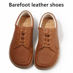 TONGLEPAO Barefoot Genuine leather Sneaker For Women Men Flat Soft Thin Out Zero Drop Sole Wider Toe Box Flexible Light Weight