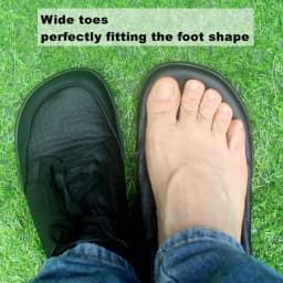 TONGLEPAO Barefoot Genuine leather Sneaker For Women Men Flat Soft Thin Out Zero Drop Sole Wider Toe Box Flexible Light Weight