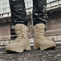 Men's wild training boots four seasons high-top non-slip waterproof outdoor boots fashion comfort jungle hiking sneakers boots