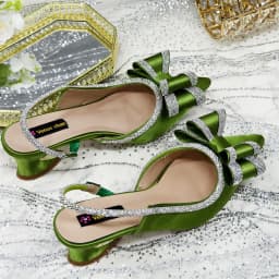 Venus Chan 2025 New Olive Green Pointed Toe INS Party Wedding Italy Design Women's High Heels Shoes and Bag to Match Italian