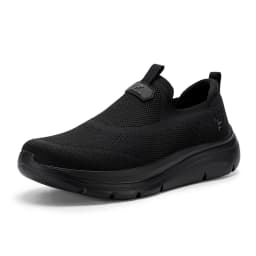Fitington Men's Walking Shoes Extra Wide Toe Box Slip On Casual Shoes Comfortable Thick Sole Sneakers Arch Support Wide Foot
