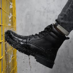 Men Leather Boots Warm Winter Boots Safety Shoes Men Waterproof Work Boots Puncture-Proof Indestructible Shoes Security Boots