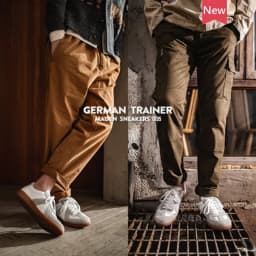 Maden Vintage Patchwork German Trainer Sneakers Unisex Summer Sports Casual Shoes Split Leather Lace-up Outdoor Flat Shoes