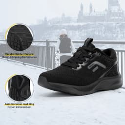 FitVille Men's Wide Sport Running Sneakers, Breathable Lightweight Athletic Training Footwear Suitable for Swollen Feet