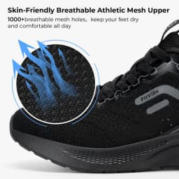 FitVille Men's Wide Sport Running Sneakers, Breathable Lightweight Athletic Training Footwear Suitable for Swollen Feet