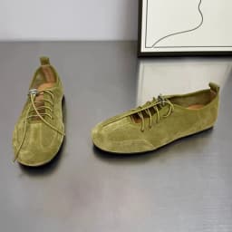 AIYUQI 2026 New Women's Mary Jane Shoes Round Toe Casual Ballet Flats Women Retro Style Lace up German Style Shoes female