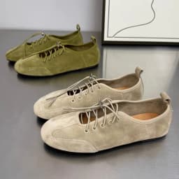 AIYUQI 2026 New Women's Mary Jane Shoes Round Toe Casual Ballet Flats Women Retro Style Lace up German Style Shoes female