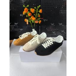 2026 New Vintage German Trainer Shoes Women Suede Casual Sneakers Flat Sole Retro Running Shoes