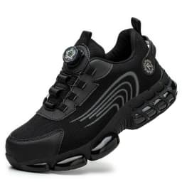Durable Men's Safety Shoes Fashion Men's Work Boots Anti Smash Piercing Resistant Factory Outdoor Comfort Footwear For Men