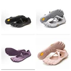 Vibram FiveFingers V-Soul Women Barefoot Five Toe Shoes Adjustable Ankle Strap Non Slip Yoga Pilates Dance Training Minimalist Water Beach Sneakers