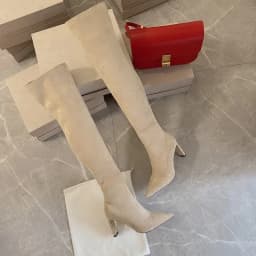 New Autumn and Winter New Over Knee Elastic Boots Women's High Heeled Pointed Knee Boots Slim And Versatile Boots