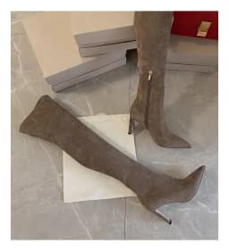 New Autumn and Winter New Over Knee Elastic Boots Women's High Heeled Pointed Knee Boots Slim And Versatile Boots