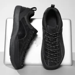 Unisex Barefoot Wide Toe Running Shoes Minimalist Artificial Leather Walking Sneakers Lace Up Lightweight Breathable Shoes
