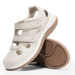FitVille Women's Summer Sandals Wide Orthopedic Sandal Comfort Walking Shoes with Arch Support Slippers Diabetic Swollen Feet
