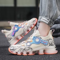 YRZL Men Sneakers Tenis Luxury Designer Shoes Mens High Quality Platform Sneakers Fashion Blade Loafers Running Shoes for Men
