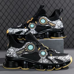 YRZL Men Sneakers Tenis Luxury Designer Shoes Mens High Quality Platform Sneakers Fashion Blade Loafers Running Shoes for Men