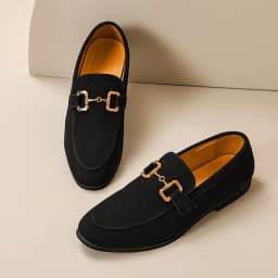 New Loafers Metal Decoration Slip-On Breathable Wedding Black Pu Leather Size 38-46 Handmade Mens Loafers Free Shipping