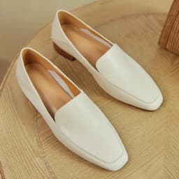 Women's genuine leather square toe slip-on flats loafers leisue soft comfortable moccasins casual espadrilles shoes for women