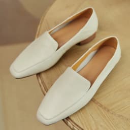 Women's genuine leather square toe slip-on flats loafers leisue soft comfortable moccasins casual espadrilles shoes for women