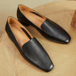 Women's genuine leather square toe slip-on flats loafers leisue soft comfortable moccasins casual espadrilles shoes for women