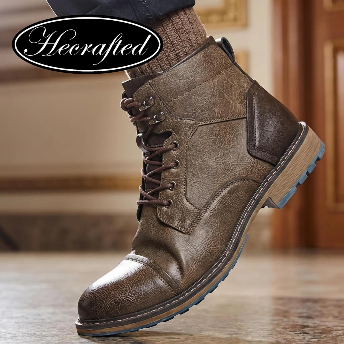 Leather Boots 2026 Retro Brand Comfortable Fashion Casual  Boots Leather #KD615