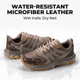 Fittington Men's Wide Hiking Shoes For Men Outdoor Walking Trekking Trails Shoes Non-slip Sports Sneakers With Arch Support