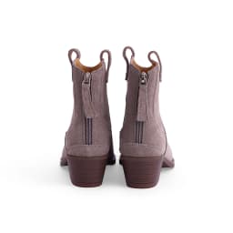 SmallHut New Trend Autumn Cow Suede Women Western Boots Gray Black Brown Khaki Chocolate Green Burgundy Pointed Toe Ankle Boots