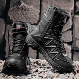 Men's Boots Thick High Quality Sports Shoes Outdoor Ankle Boots Non-slip Hiking Boots Wear-resistant Jungle Trekking Size 39-47