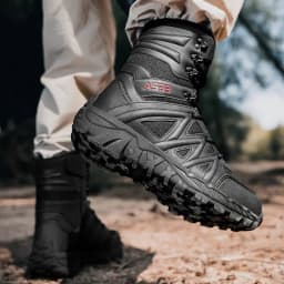 Men's Boots Thick High Quality Sports Shoes Outdoor Ankle Boots Non-slip Hiking Boots Wear-resistant Jungle Trekking Size 39-47