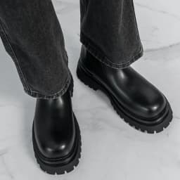 Brand Black Business High Top Leather Boots Classic British Style Men's Thick Soled Casual Boots Outdoor Comfort Walking Boots