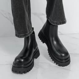 Brand Black Business High Top Leather Boots Classic British Style Men's Thick Soled Casual Boots Outdoor Comfort Walking Boots