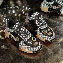 Women's Non-slip Platform Shoes Trendy Diamond Luxury Sports Tennis Shoes Women Casual Elegant Fashion Rhinestone Designer Shoes