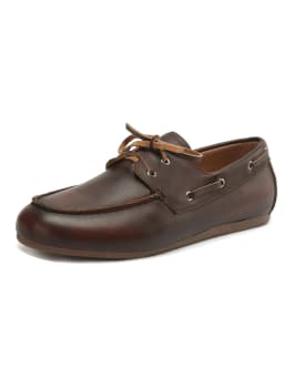 NEW 2025 Trend Women Flat Shoes Genuine Leather Spring Autumn Lady Casual Lace Up Shoes Oversizes Size Apricot Brown Women Flats