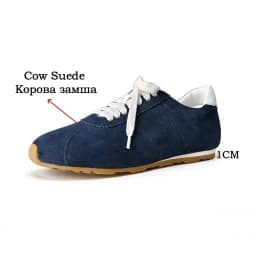 FEDONAS Fashion Women Cow Leather Suede Sneakers Comfort Breathable Cross-tied Spring Summer Casual Sport Shoes Lightweight Shoe