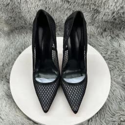 2026 New 12cm Bare Matte Mesh Fine Heels with Pointed Shallow Mouth Single Shoes for Women, Sexy and Comfortable