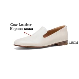 FEDONAS 2026 New Women Genuine Leather Loafers Pumps Low Heels Soft Leather Round Toe Casual Shoes Spring Office Pumps
