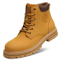 Big Size 49 50 Winter Black Leather Boots Men Women Couples Fashion British Style Ankle Boot Medium Width Plush/Non-Plush Option