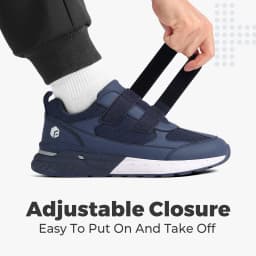 FitVille Diabetic Shoes for Men Extra Wide Width Adjustable Closure Walking Shoes Slip-on Sneakers for Foot Pain Relief Swollen