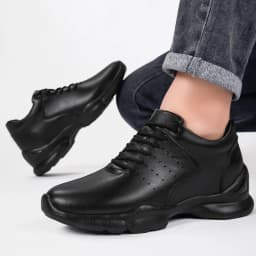 8CM Height Increase Men Cow Leather Oxford Casual Shoes Comfor Lightweight Non Slip Commuting Outdoor Elevator Sneakers Women