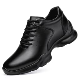 8CM Height Increase Men Cow Leather Oxford Casual Shoes Comfor Lightweight Non Slip Commuting Outdoor Elevator Sneakers Women