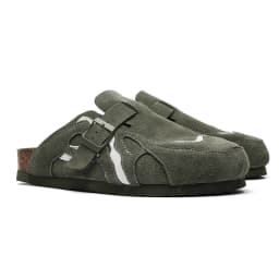 PU leather cork men's slippers women's home fashion retro shoes,