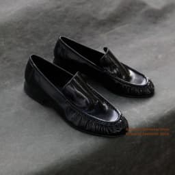 Black Glossy Slip On Loafers Men's Derby Shoes Business Formal Leather Shoes Commuting Casual Shoes Trendy Luxury Men's Shoes