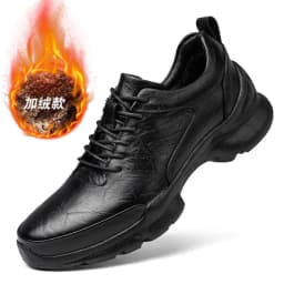 Men's Height Increase Shoes Calfskin for All-Day Wear Business Casual Elevator Shoes Height Increasing 6cm Hidden Heel Shoes