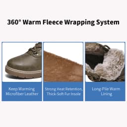 Women's High-End Genuine Leather Thickened Fleece Winter Short Boots, Snow Boots, Ultra-Warm Double-Face Plush