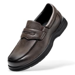 FitVille Men's Loafers Extra Wide Toe Box Lightweight Classic Business Formal Dress Shoes for Men with Arch Support Comfortable
