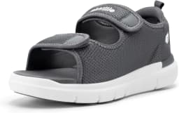 FitVille Men's Adjustable Wide Width Diabetic Sandals, Orthopedic Comfort Sandals with Arch Support for Swollen Feet & Foot Neuropathy