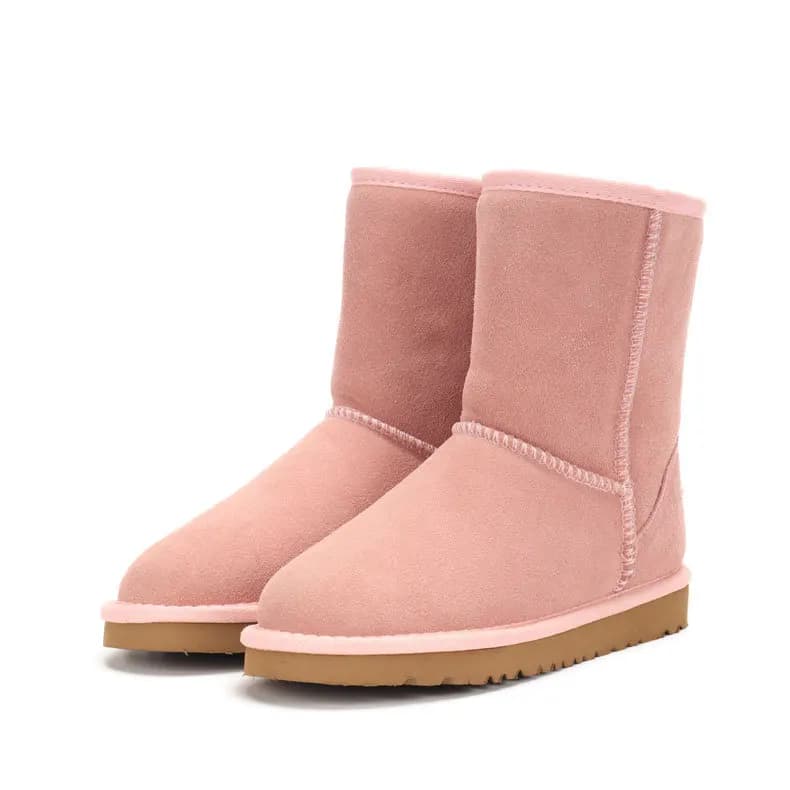 high quality Comfortable anti slip midsole leather wear-resistant women's shoes winter snow boots
