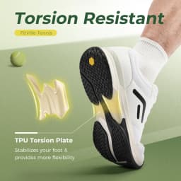 FitVille Wide Men's Tennis Shoes Anti-slip Breathable Professional Sneakers Tennis Footwear for Arch Support Relief Pain