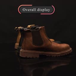 Waterproof Work Shoes For Men Chelsea Steel Head Leather Boots Male Footwear Indestructible Construction Security Boots